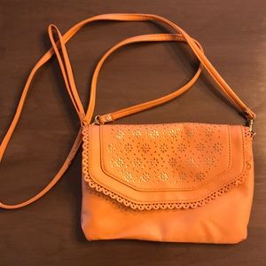 Brown boutique over the shoulder purse, never used.